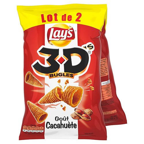 3D's Bugles Gout Cacahuete 2x85g - 170gr