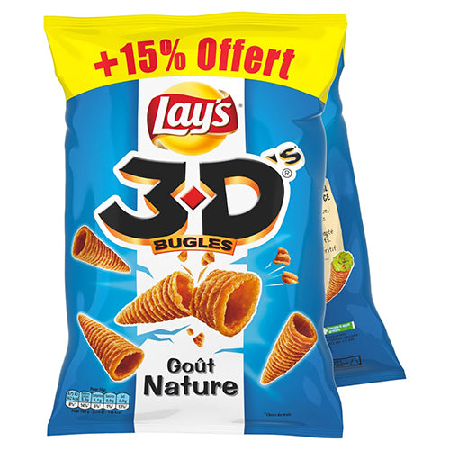 3D's Bugles Gout Nature 2x85g +15%