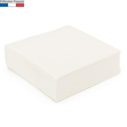 50x Serviettes Micro-gauffre 38 x 38 cm Blanc2.89