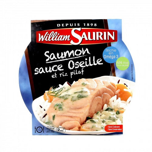 William Saurin Saumon sauce Oseille et Riz Pilaf 300gr