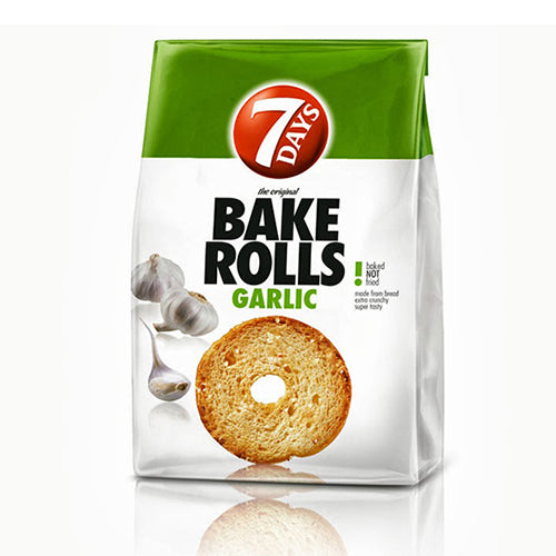 7 Days Bake Rolls Garlic 80g
