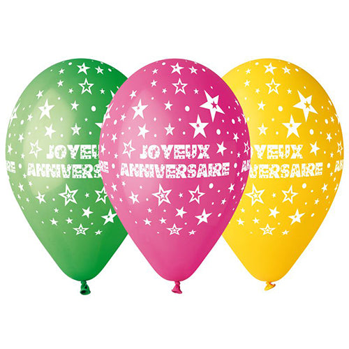 8 Ballons Anniversaire