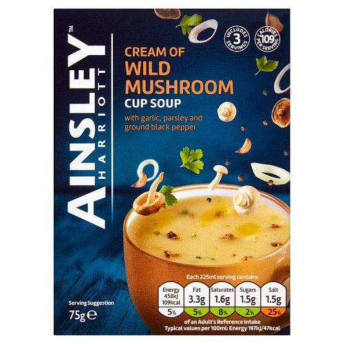 Ainsley Harriot Cream of Wild Mushroom Cup Soup 75gr