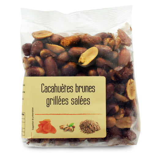 Cacahuetes Brunes Grillees Salees 200gr
