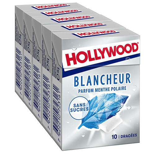 Hollywood Blancheur Menthe Polaire 5x14g - 70gr