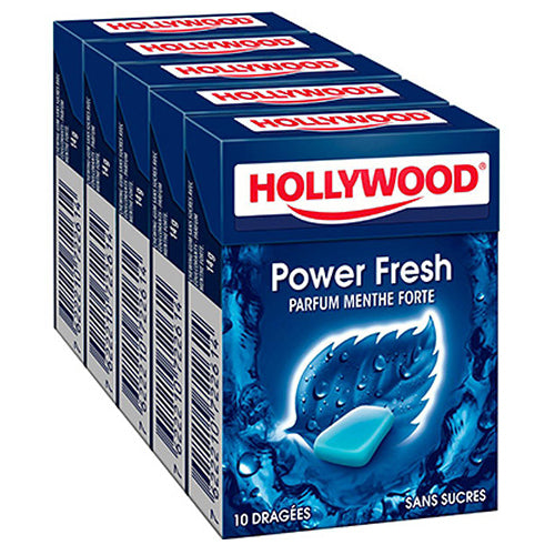 Hollywood Power Fresh  Menthe forte 5x14g - 70gr