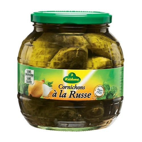 Kuhne Cornichons a la Russe Aigre Doux 970gr