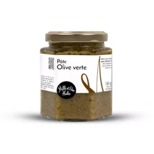 Mille et Une Huiles Pate Olive Verte 180gr
