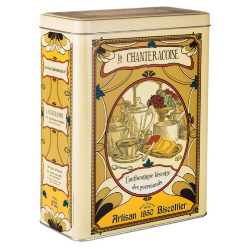 La Chanteracoise Boite Metal l'Authentique Biscotte des Gourmands 370gr
