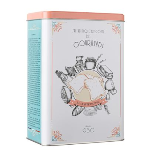 La Chanteracoise Boite Metal Biscottes Authentique 370gr