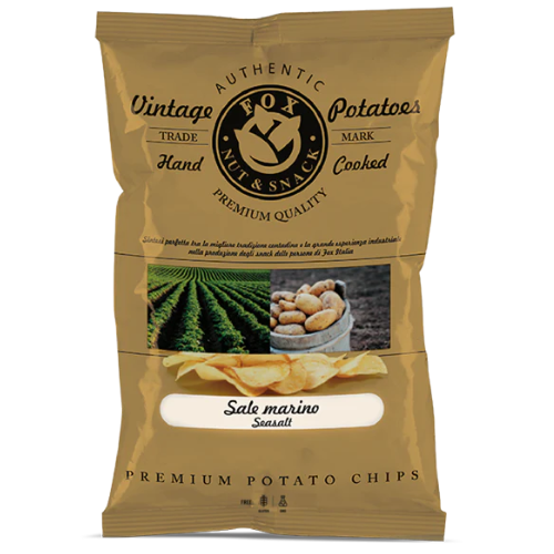 Fox Nut & Snack Vintage Potatoes Hand Cooked  Sea Salt 120gr