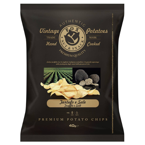 Fox Nut & Snack Vintage Potatoes Hand Cooked Tuffle & Salt 120gr