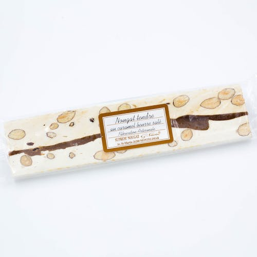 Barre de Nougat Tendre au Caramel Beurre Sale 100gr