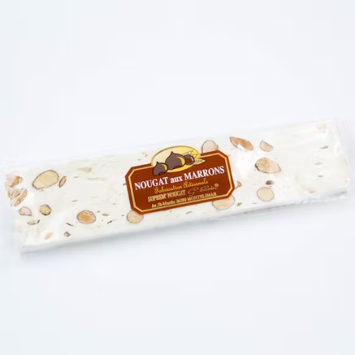 Barre de nougat tendre aux marrons 100gr